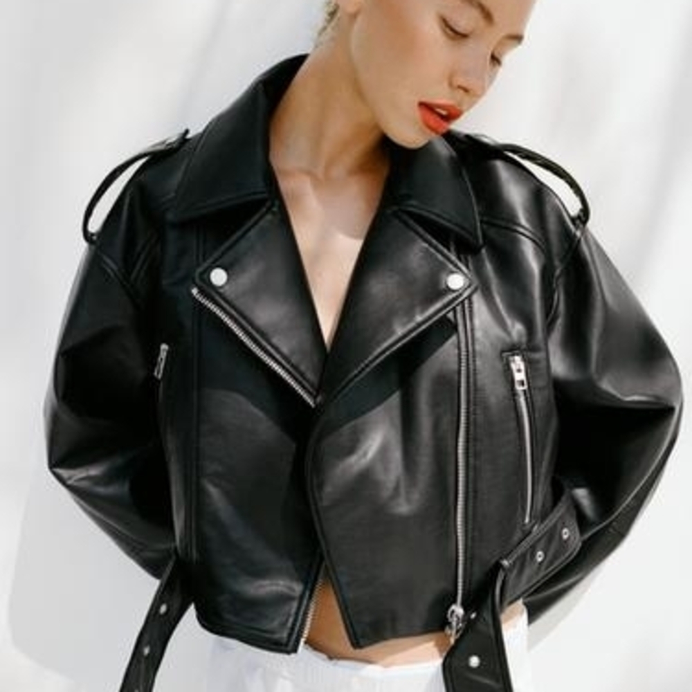 ZARA Black Leather Jacket